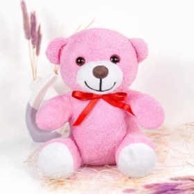 Resim 20-25 cm Papyonlu Pelüş, 20 Cm, Yumuşak, Sevgiliye Hediye,ayı,peluş Ayıcık,plush Toys,oturan Ayı,ofis Hediyesi,renkli Ayıcık (Pembe) 