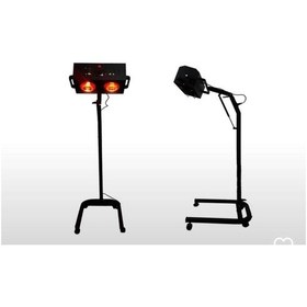 Resim Mat Siyah İkili Seyyar Enfraruj Lamba 