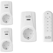 Resim Axis 3'lü Uzaktan Kumandalı Priz Set 3680 W 