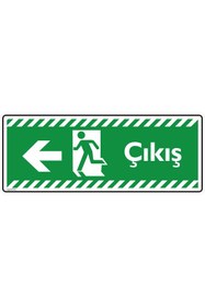 Resim isgtabelam 30x12 cm/ 5 adet fosforlu kompozit/Çıkış Sol ok 