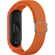 Resim Xiaomi Mi Band 4 Uyumlu Krd-49 Örgü Zore Kordon-papaya 
