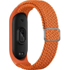 Resim Xiaomi Mi Band 4 Uyumlu Krd-49 Örgü Zore Kordon-papaya 
