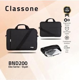 Resim Classone Bnd200 Eko Serısı Notebook Cantası Sıyah 15.6 