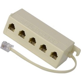 Resim 1 Giriş 5 Çıkış Kablolu RJ11 6P4C Telefon Çoklayıcı 