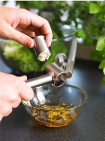 Resim Paslanmaz Çelik Sarımsak Ezici Koncıs Sarımsak Ezici 16 Cm 