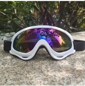 Resim Oldfriend Beyaz Motosiklet Gözlüğü Motocross Rüzgar Geçirmez Toz Geçirmez Retro Pilot Kask 