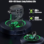 Resim G GravaStar Kablosuz Kulaklıklar Sirius P5,Stereo Sesli Bluetooth Kulak İçi Kulaklıklar,4 RGB Işıklar,40H Oynatma,Net Çağrı için ENC,Bluetooth 5.2,IPX4,Destek Çok Noktalı Bağlantı 