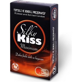 Resim Silky Kiss Maximum Tırtıklı ve Benekli Prezervatif 12'li 
