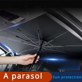 Resim [1 Adet Araba Güneşlik Şemsiye] Araç Güneşlik Şemsiyesi, Güneşlik Perde, Isı Yalıtım Levhası, Ön Cam Güneşlik, Gizlilik Koruması, Park Etmek İçin Olmazsa Olmaz Bir Araç. 