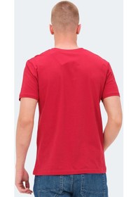 Resim Slazenger KAIJA Erkek V Yaka Kırmızı Tişört 