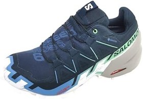 Resim Salomon 474659 Speedcross 6 GTX W Carbon/Provence/White Kadın Outdoor Ayakkabı 