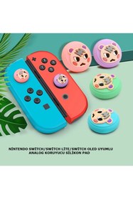 Resim beboncool Nintendo Switch/switch Lite/switch Oled Analog Koruyucu Silikon Pad 