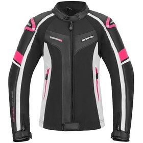Resim Scoyco JK152W Kadın Motosiklet Montu-62418-Siyah - Pembe 