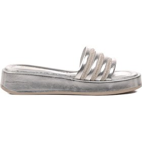 Resim Gümüş Rugan Kadın Terlik 0902 Z Gümüş Rugan Gümüş 