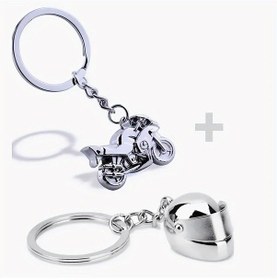 Resim Gateesat 2 Adet Motor Ve Yarış Kaskı Metal Anahtarlık Seti, Sırt Çantası Aksesuarı 