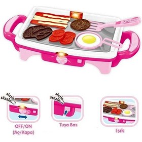 Resim Işıklı Aksesuarlı Teppenyaki Izgara Pembe 