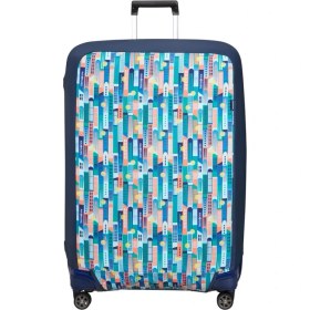Resim Samsonite Lacivert Desenli Ta Revolution Valiz Kılıfı (XL) 