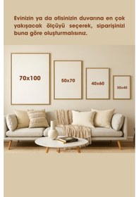 Resim Alüminyum Çerçeveli Gerçek Cama Baskı Sanat Temalı 3'lü Set Cam Tablo 0065 