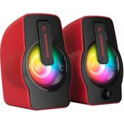 Resim Rampage RMS-G7 FALSETTO 2.0 6 Watt RGB Ledli Kırmızı Multimedia Gaming USB Speaker Rampage RMS-G7 FALSETTO 2.0 6 Watt RGB Ledli Kırmızı Multimedia Gaming USB Speaker