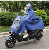 Resim Yağmur Fırtınasını Önlemek İçin Motosiklet Araba Panço Yağmurluk Kırmızı - Siyah 