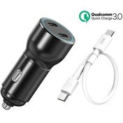 Resim Hızlı Araç Şarj Aleti - Araba Şarjı Cihazı Ve 25cm Kablo 