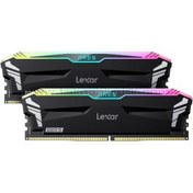 Resim LEXAR LD5EU016G-R6400GDLA ARES RAM DT DDR5 UDIMM 2X16GB 6400 CL32 1.4V MEMORY WITH HEATSINK AND RGB LIGHTING DUAL PACK BLACK COLOR 