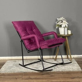 Resim Reyo Harpy Sallanır Sandalye ve Dinlenme Koltuğu Mor 