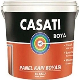 Resim Casati Su Bazlı Panel Kapı Boyası Beyaz 0,75 Litre 