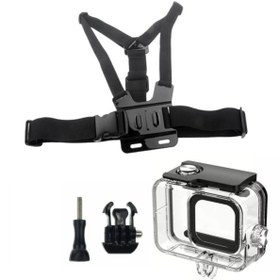 Resim Gplus Gopro Hero 13 Hero 12 Hero 11 10 Uyumlu Su Geçirmez Housing Muhafaza Göğüs Kemeri 4 Parça Set Go209 
