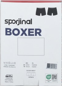 Resim Sporjinal Erkek 2'li Boxer Mbu-p222 Çok Renkli 