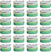 Resim Gimcat Shiny Cat Broth Sos İçinde Aloe Veralı Ton Yetişkin Kedi Konservesi 24 x 70 G 