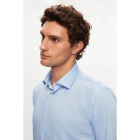 Resim D'S Damat Ds Damat Slim Fit Mavi Düz Gömlek 4HE02DY05006M 