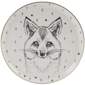 Resim Porland Forest Fox Düz Tabak 20 Cm 