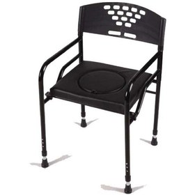 Resim Deri Döşemeli Hasta Tuvaleti Klozeti Sandalyesi Klozeti Sandalyesi 