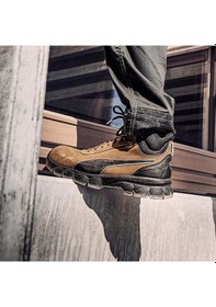 Resim Puma Safety Condor Mid Kahverengi Çelik Burunlu Nubuk Deri İş Ayakkabısı S3 SRC ESD 41 Numara 