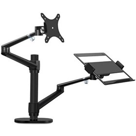 Resim STD7090B 10" - 27" Notebook Stand Ve Amortisörlü Vesa Monitör Tutucu Kol 