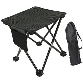 Resim Taşınabilir Kamp Taburesi Çok Fonksiyonlu Footrest Kompakt Sarı 