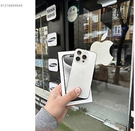 Resim Apple iPhone 15 Pro İkinci El TR | 256 GB | Beyaz 