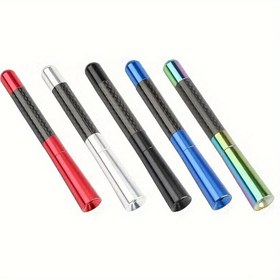 Resim 11.94cm evrensel karbon fiber araba alım etkisi, araç sinyali için geliştirilmiş çok renkli anten, çoğu araç için uygun 