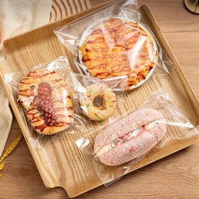 Resim 100 ADET Basit ve Şeffaf OPP Poşet - Ekmek, Pastalar, Turtalar, Kurabiyeler ve Tatlılar İçin Mükemmel - Gıda Teması İçin Uygun - Noel, Şükran Günü, Sevgililer Günü, Ramazan Bayramı, Anneler Günü ve Daha Fazlası İçin İdeal - Mutfak ve Fırın Temel 