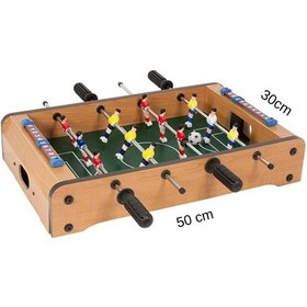 Resim Ahşap Masa Üstü Futbol Langırt Oyunu 50cm 