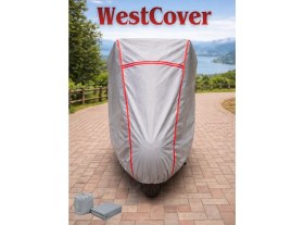 Resim WestCover Suzuki Gn 125 Topcase Uyumlu (Kırmızı-Dikişli) Reflektörlü Motosiklet Brandası 