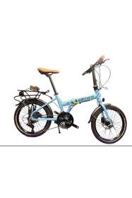 Resim Carraro Flexi 121D Hidrolik Disk Katlanır Bisiklet 21 Vites Mavi 