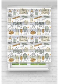 Resim Perdecizade Enxboy Coffe Muftak Dijital Baskılı Zebra Perde-cocuk Odası-stor Perde Renkli 