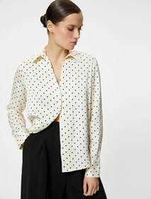 Resim Desenli Uzun Kollu Düğmeli Gömlek 