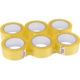 Resim Teknocan Luxbants 100 Metre 6 Adet Şeffaf Koli Bandı 45X100M 