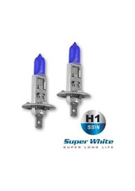 Resim Jsv H1 Halojen Ampul 12v 55w 6500k Far Ampulü Super White 2li Set Beyaz 1 Adet 
