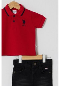 Resim U.S. Polo Assn. U.s. Polo Assn Erkek Bebek Kırmızı Takım 5274-48229 Kırmızı 