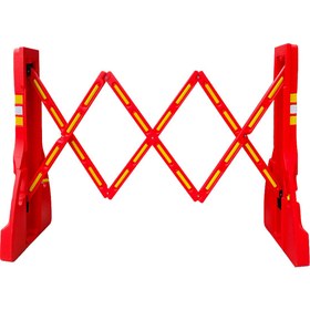 Resim İleri Trafik Akordiyon Bariyer Kırmızı 230 x 110 cm 