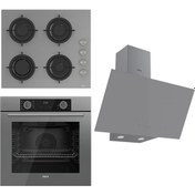 Resim Ferre Fryart CS Serisi XE63CPR - CS208 - D079 Gri Ankastre Set 